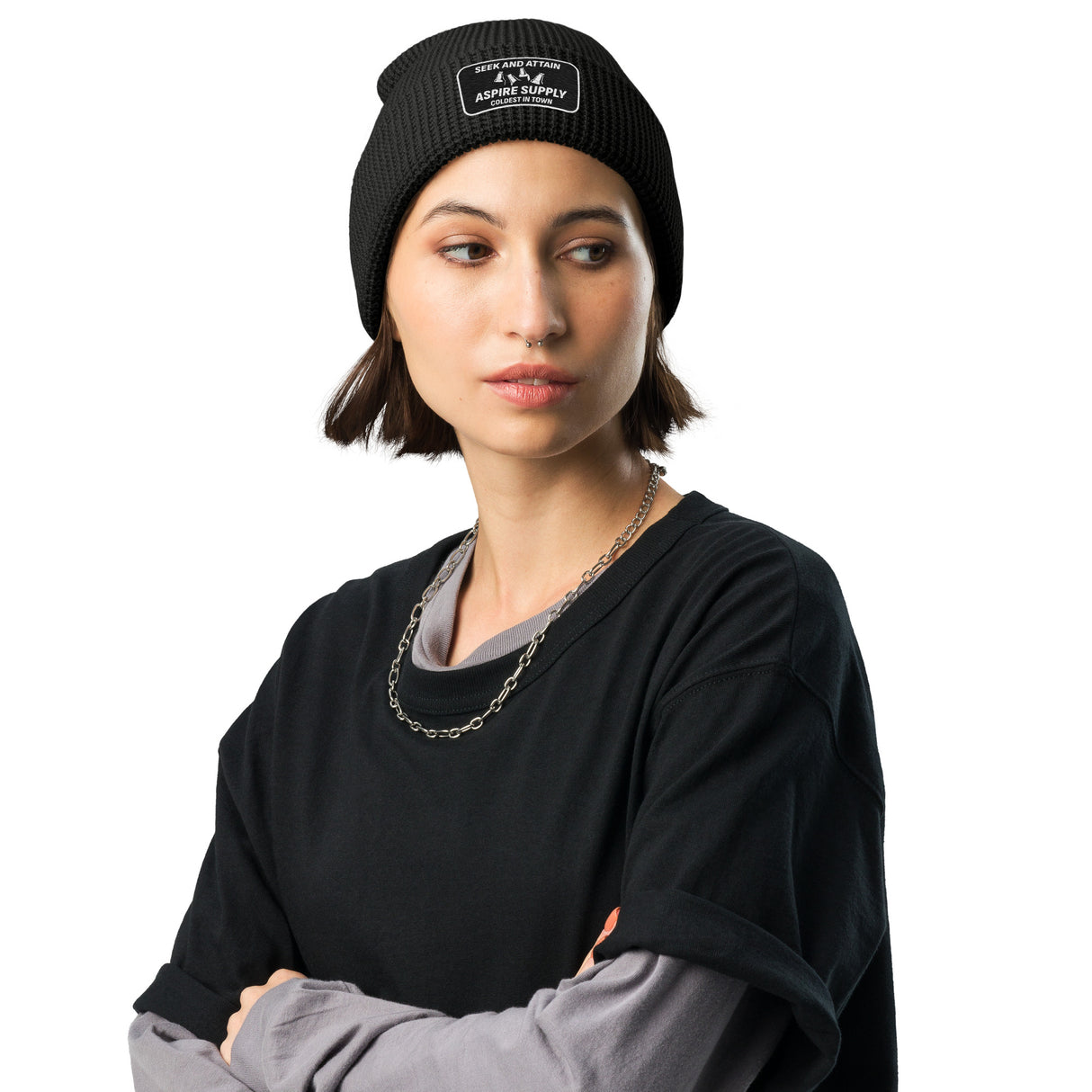 Coldest In Town Waffle beanie